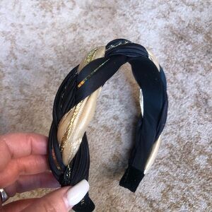 Headband black & gold